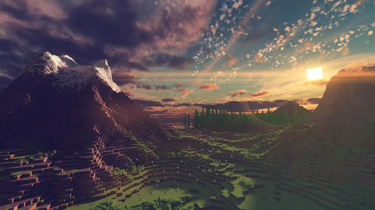 Minecraft landscape